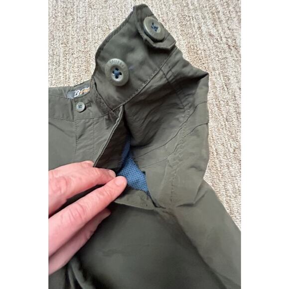 Eddie Bauer Sport Quick-Dry Nylon Shorts Army Green Adjustable Waist Women’s 6 - Picture 9 of 11